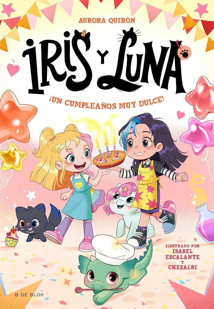 Iris y Luna: cuidadoras de cachorritos mágicos 3 - ¡Un cumpleaños muy dulce!: ¡Un libro con purpurina en la cubierta! (Primeras lecturas) cover image