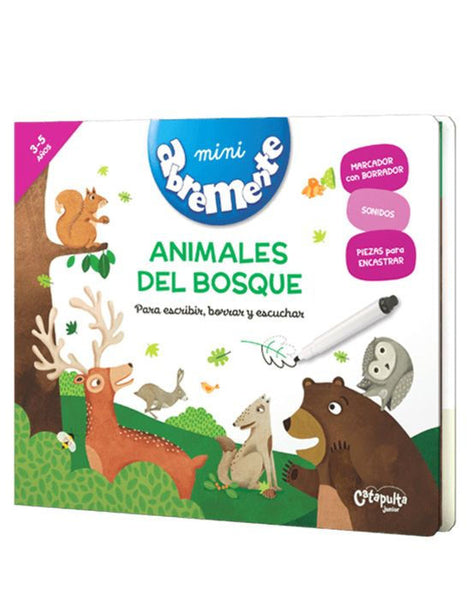 Abremente: Animales del bosque. Para escribir, borrar y escuchar