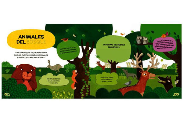 Abremente: Animales del bosque. Para escribir, borrar y escuchar