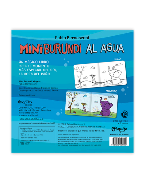 Mini Burundi al agua (Bath Book)