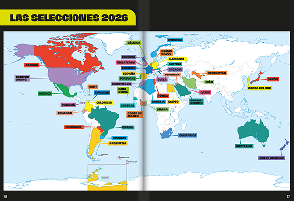 Los países del Mundial 2026